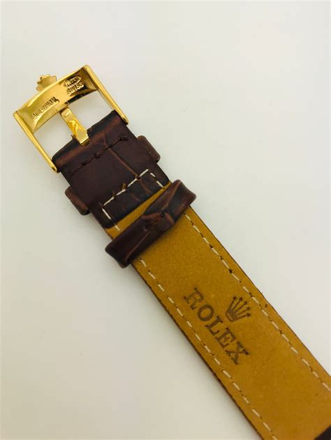 rolex leather straps with buckle.